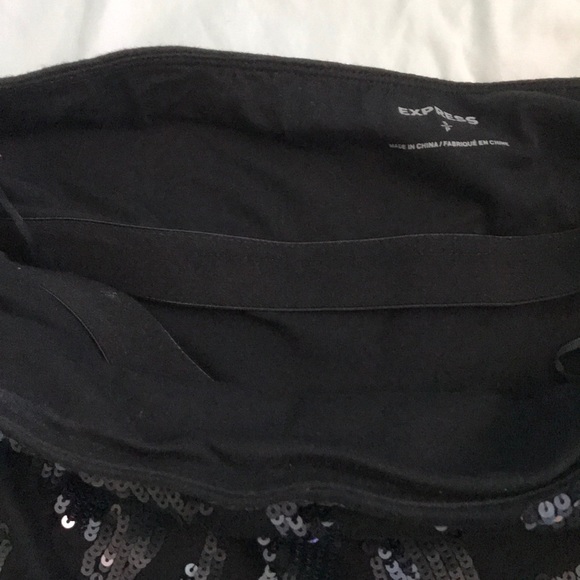 Sparkly Sequined Black Tube Top - Picture 4 of 5